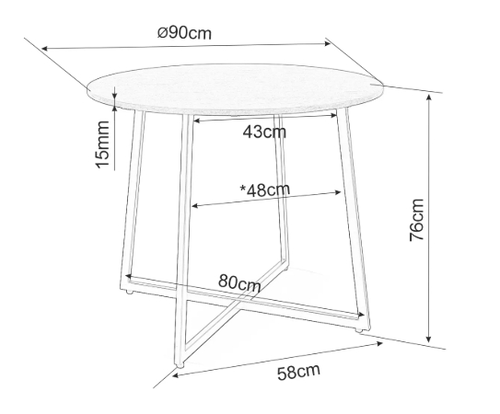 Трапезна маса ЛУНА 