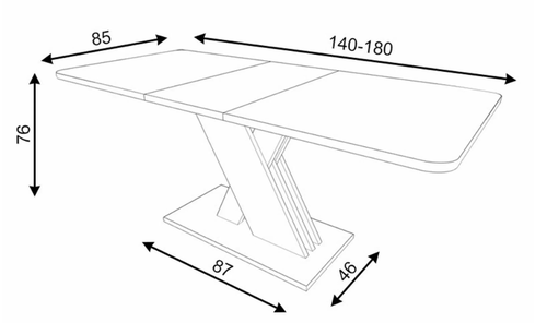 Трапезна маса ЕКСЕЛ 