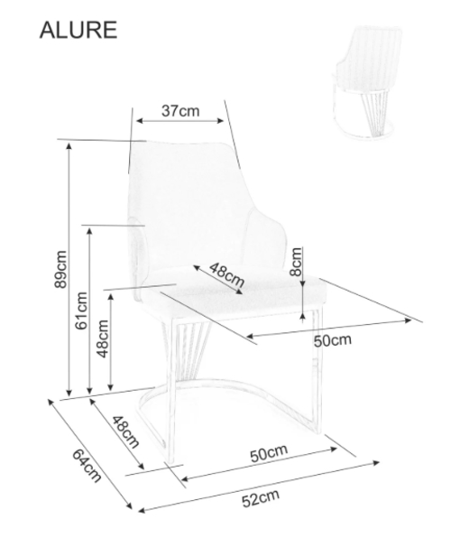 Трапезен стол АЛУРЕ