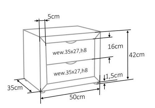 Нощно шкафче ЕТ-003