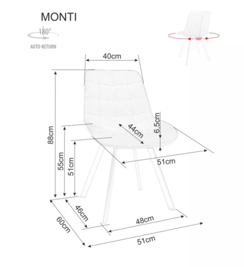Трапезен стол МОНТИ