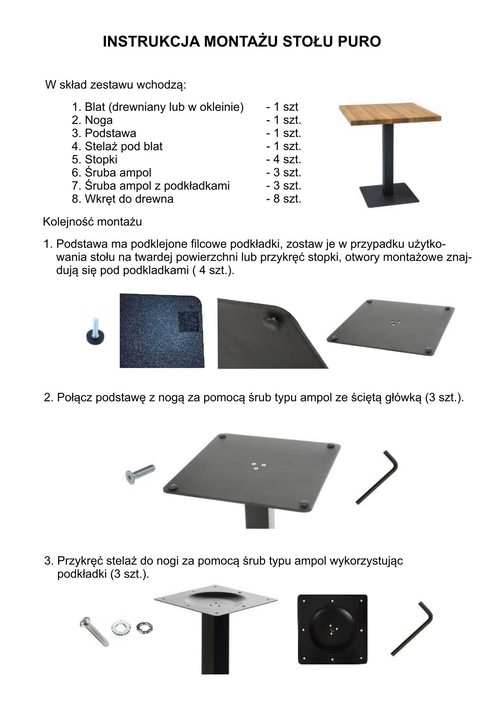 Трапезна маса ПЮРО