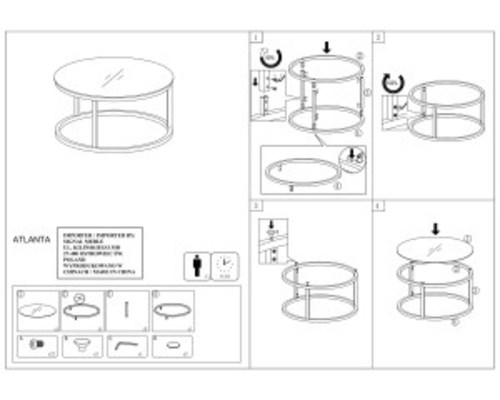 Комплект холни маси АТЛАНТА В 