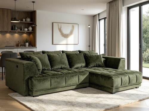 Ъглов диван ТИГА БОКС десен