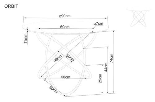 Трапезна маса ОРБИТ
