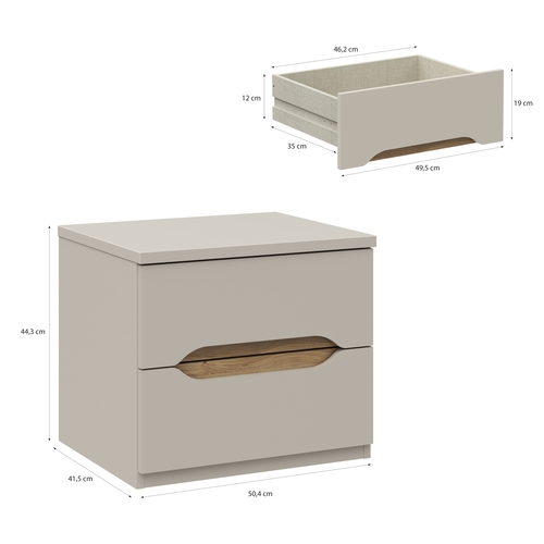 Нощно шкафче ЕДУАЛ EDWK012-M902