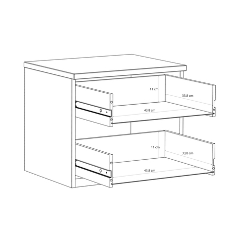 Нощно шкафче ЕДУАЛ EDWK012-M902