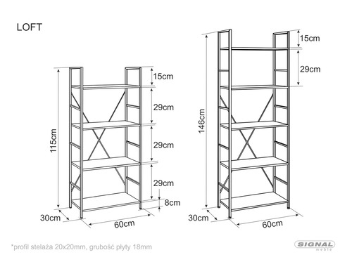 Етажерка ЛОФТ R4