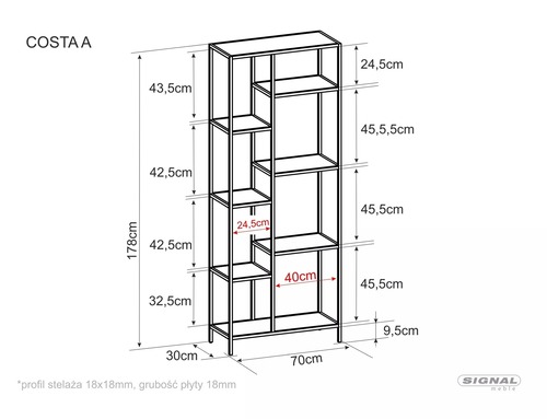 Етажерка КОСТА А