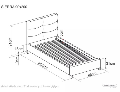 Легло СИЕРРА 90х200