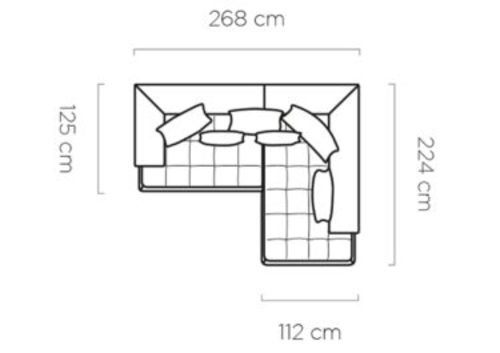 Ъглов диван СЕЛЕДО L десен