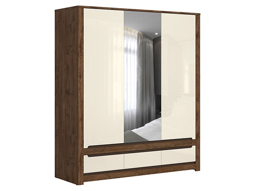 Трикрилен гардероб РУСО SZF2D1M3S