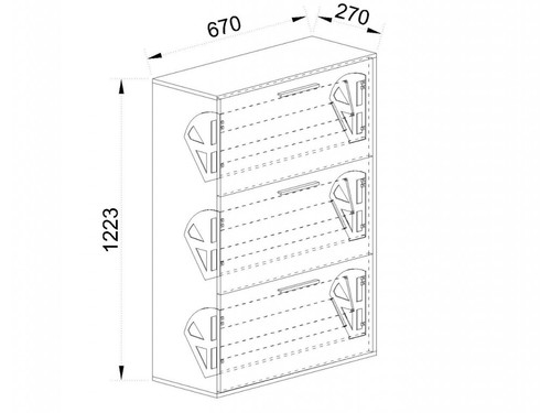 Шкаф за обувки СИТИ 4093
