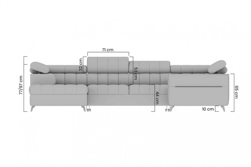 Ъглов диван ЕЛАРИАС U ляв