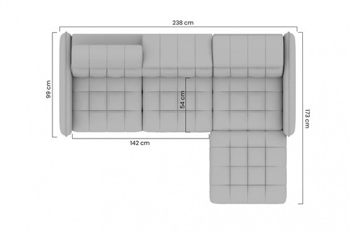 Ъглов диван ЕЛАРИАС МИНИ ляв