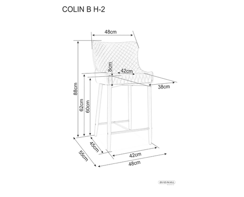 Бар стол КОЛИН B H-2