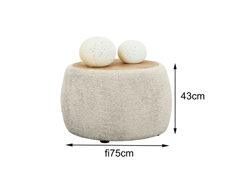 Табуретка с дървен плот САЛТА