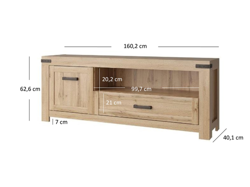 ТВ шкаф МОРТИЗ RTV1D1S/160