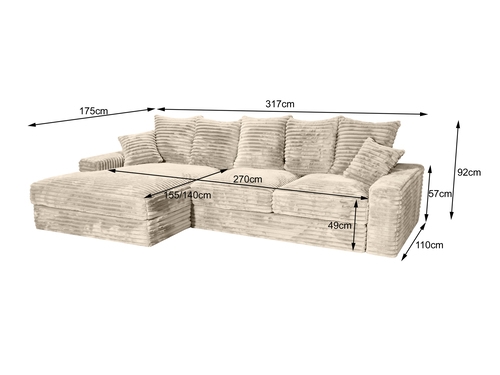 Ъглов диван МАКЕМО десен