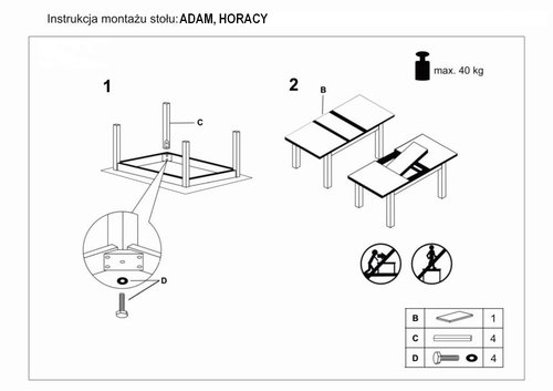 Трапезна маса АДАМ 