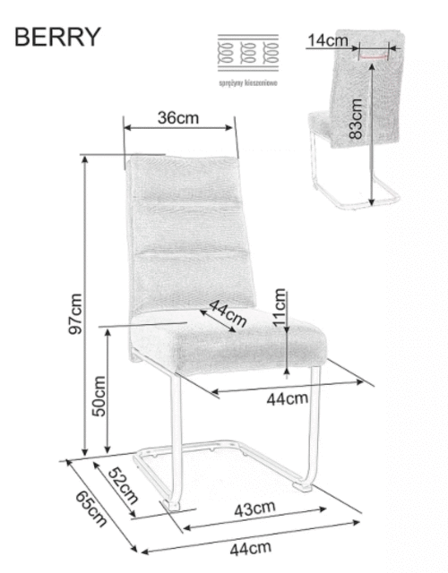 Трапезен стол БЕРРИ