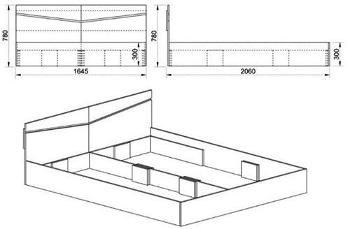 Легло СИТИ 2008 160х200 с включен матрак