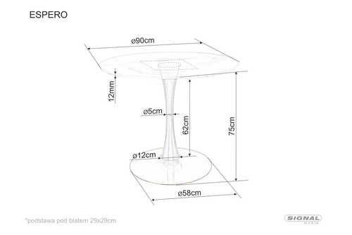 ТРАПЕЗНА МАСА ЕСПЕРО