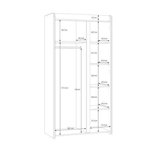 Гардероб НОА HOAS821-M801