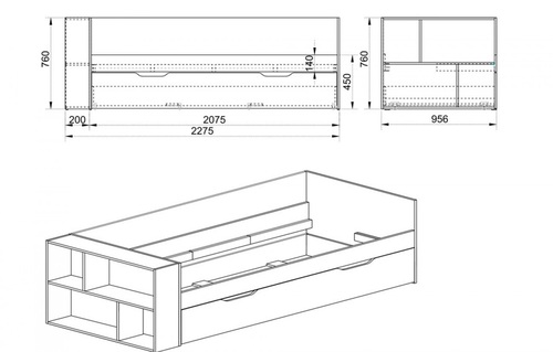 Легло СИТИ 2020 90х200 с включени матраци