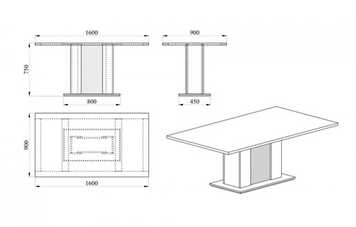 Трапезна маса СИТИ 6229