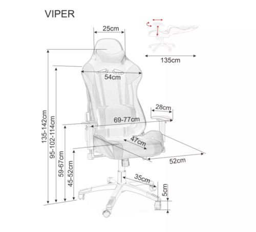 Геймърски стол ВАЙПЪР