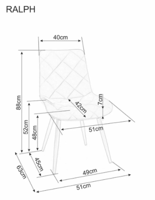 Трапезен стол РАЛФ 