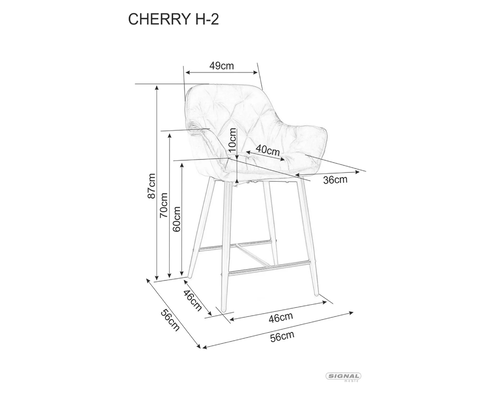 Бар стол ЧЕРИ Н-2