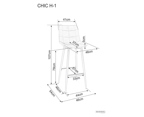 Бар стол ШИК H-1