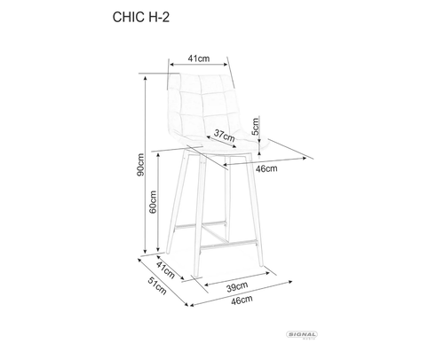 Бар стол ШИК H-2
