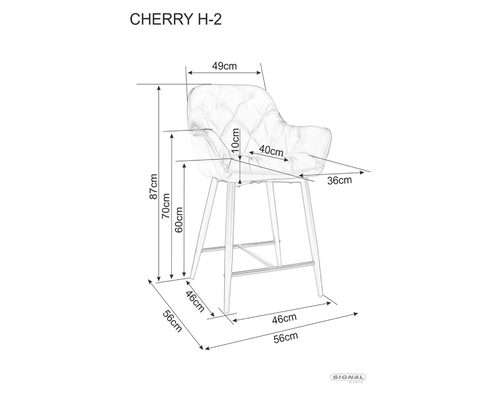Бар стол ЧЕРИ Н-1