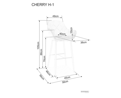 Бар стол ЧЕРИ Н-1