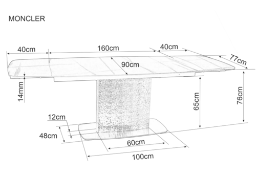 Трапезна маса МОНКЛЕАР