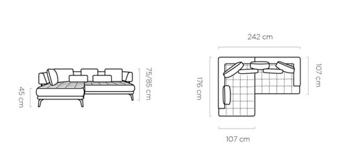 Ъглов диван ДЖИОТО L десен