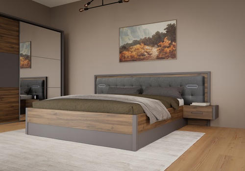 Легло с нощни шкафове ПЕМБУРИ