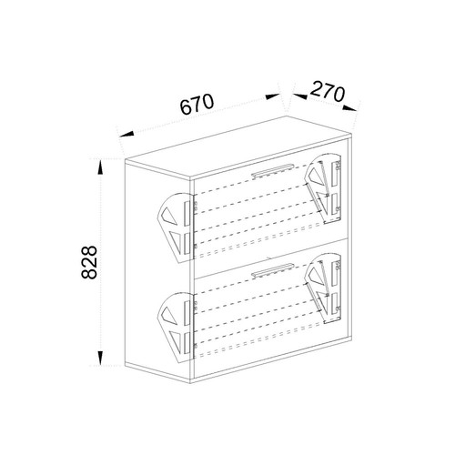 Шкаф за обувки СИТИ 4092