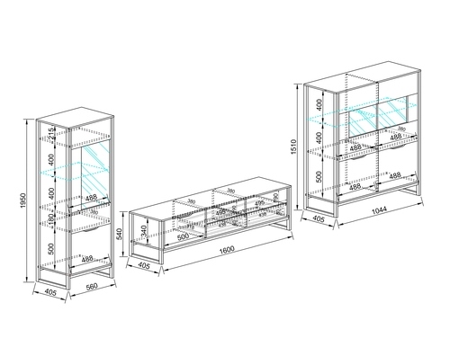 Секционен шкаф СИТИ 6062