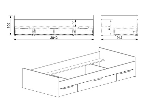 Легло Сити 2029-90Х200