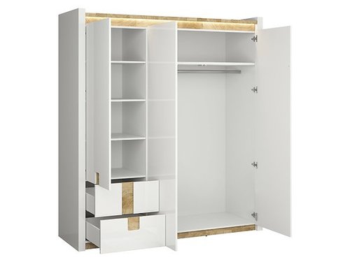 Трикрилен гардероб АЛАМЕДА SZF3D2S