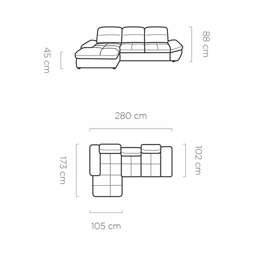 Ъглов диван ГАЛИАНО S десен