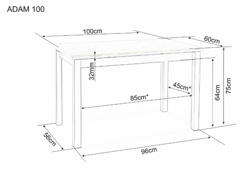 Трапезна маса АДАМ