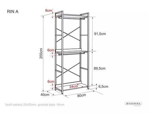 Етажерка Рин А