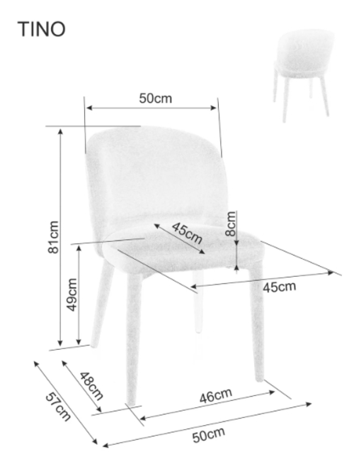 Трапезен стол ТИНО WIND