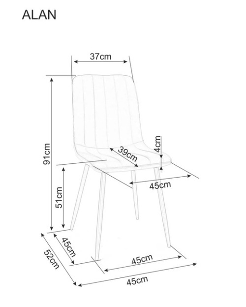 Трапезен стол Алан