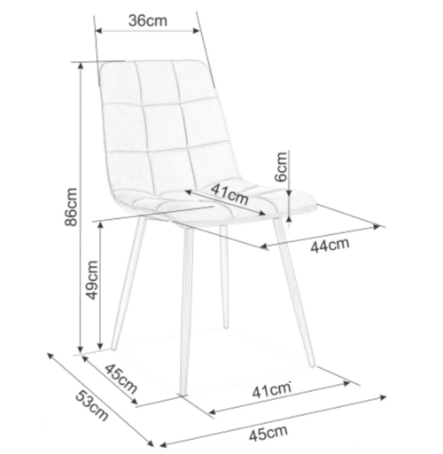Трапезен стол Мила D